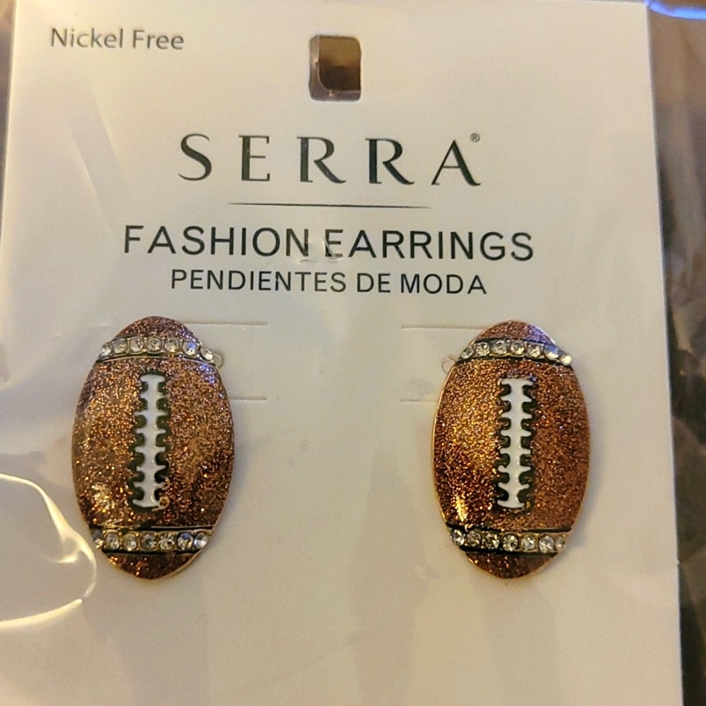 Football earrings